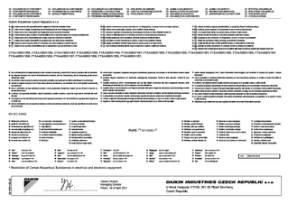 CTXA-BB,CTXA-BS,CTXA-BT,FTXA-BB,FTXA-BS,FTXA-BT_RoHS Declaration of Conformity_3P581408-4K download